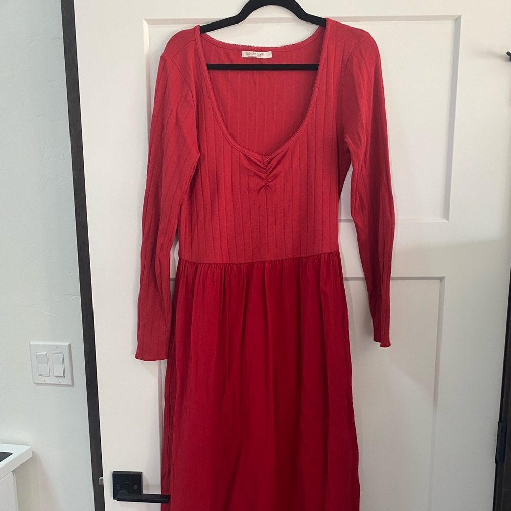 Christy Dawn Ramona Dress Crimson